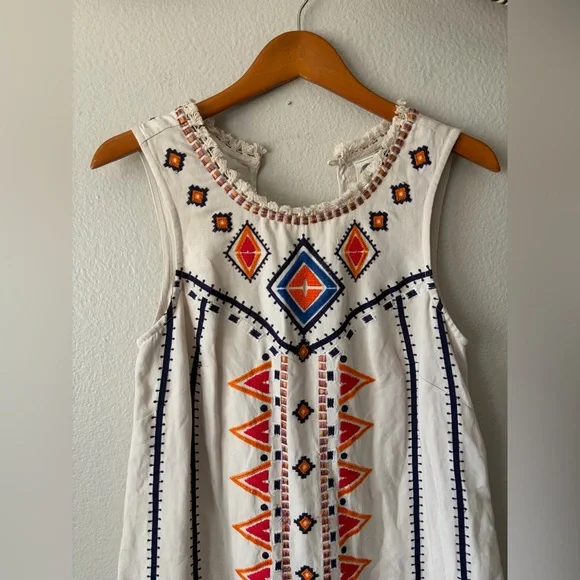 Anthropologie Akemi + Kin Reagan Embroidered Shift Dress Women’s 4 Small - Picture 7 of 14